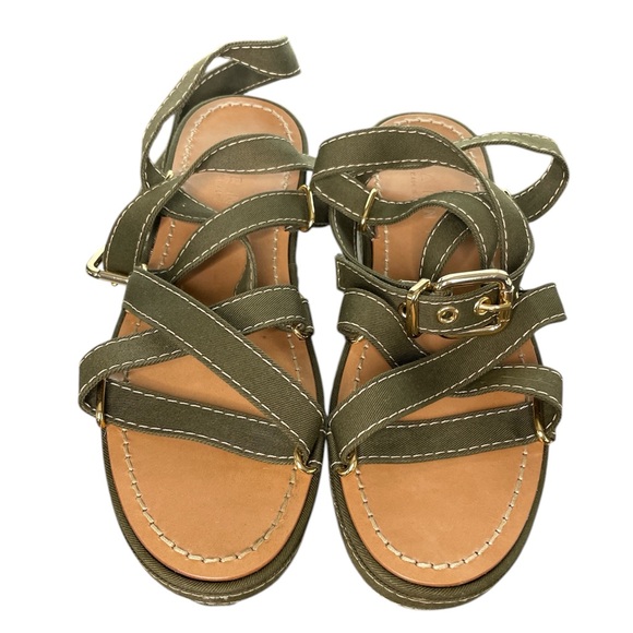 Marni Green Strappy Fabric Platform Sandals Wonens size 39 / 9 Box & dustbags - Picture 1 of 7